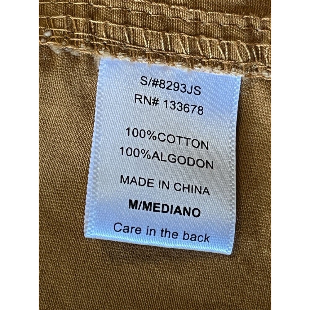 Love Tree Burnt Orange Embroidered Eagle Paradise Utility Jacket Size M - Picture 7 of 13
